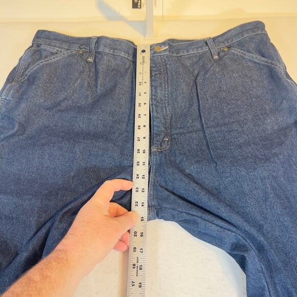 Wrangler Fleece Lined Carpenter Jean Vintage W42 x L32 Heavy Duty Warm Dark Wash - Picture 10 of 16